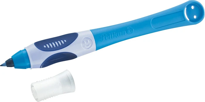 Pelikan griffix 3 Tintenroller (Patrone) blau/weiß, Rechtshänder, Blister