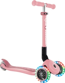 Globber Foldable Lights Kickboard pale pink