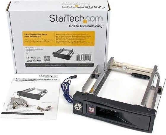 StarTech HSB100SATBK 5.25" Wechselrahmen auf 3.5" SATA