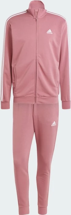 adidas Basic 3-Streifen French Terry Trainingsanzug preloved crimson (Herren)