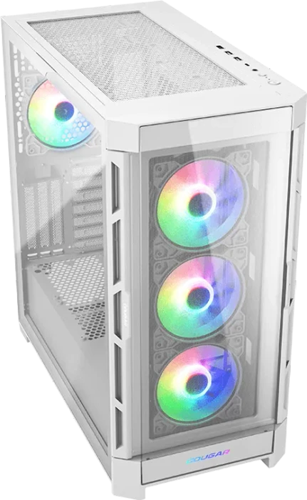 Cougar Duoface Pro RGB White, weiß, Glasfenster