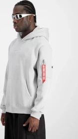 Alpha Industries Metal Plate Hoodie pastel grey (Herren)