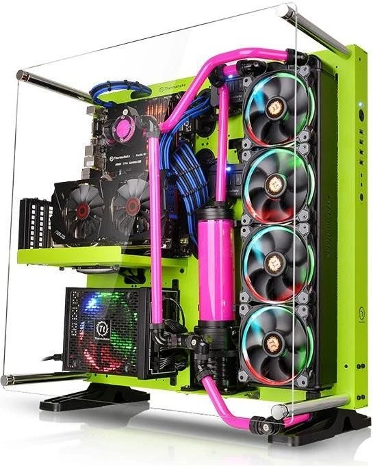 Thermaltake Core P5 grün, Acrylfenster