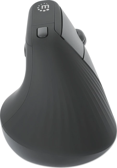 Manhattan Office Pro Vertical Ergonomic Wireless Mouse, schwarz, USB