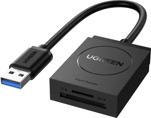 Ugreen 2-in-1 Card Reader, USB-A 3.0 [Stecker]