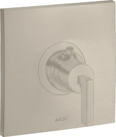 Hansgrohe Axor Citterio Thermostat HighFlow Unterputz mit Hebelgriff brushed nickel