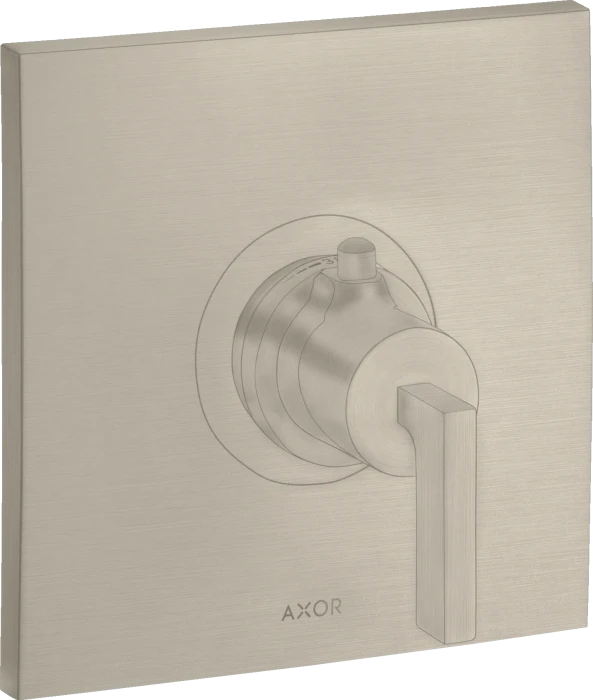 Hansgrohe Axor Citterio Thermostat HighFlow Unterputz mit Hebelgriff brushed nickel