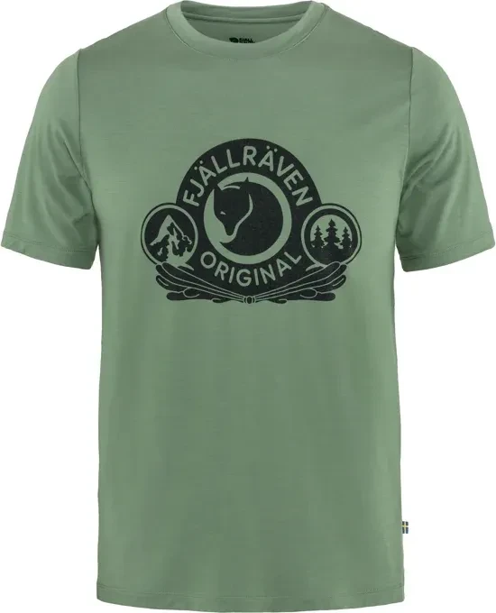 Fjällräven Abisko Wool Classic Funktionsshirt kurzarm patina green (Herren)