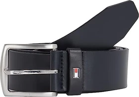 Tommy Hilfiger Denton Leder mit Flag-Logo Gürtel midnight