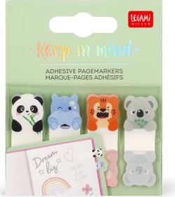 Legami Haftindex Keep in Mind Cute Animals, glatt, 80 Blatt