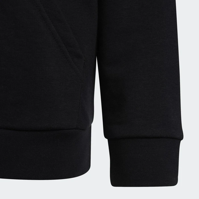 adidas Essentials Two-Colored Big Logo Cotton Hoodie black/better scarlet/white (Junior)
