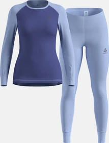 Odlo Active Warm Eco Set blue heron/skipper blue (Damen)