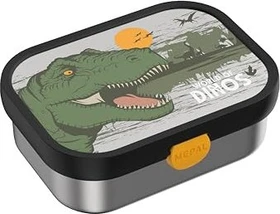 Mepal Campus Edelstahl Bento Brotdose mit Gabel Dino