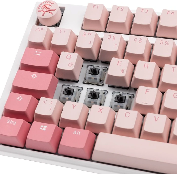 Ducky One 3, Gossamer Pink, MX BLACK Clear-Top, USB, DE