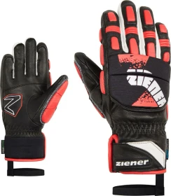 Ziener Lonos-Z HD Skihandschuhe schwarz/rot (Junior)