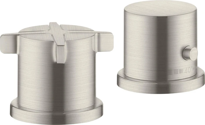 Hansgrohe Axor Citterio E 2-Loch Wannenarmatur mit Thermostat edelstahloptik