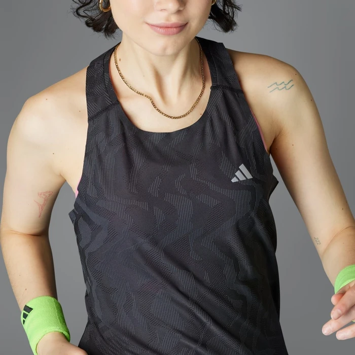 adidas Ultimate AIRCHILL Engineered Running Laufshirt ärmellos schwarz (Damen)