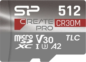 Silicon Power CreatePro CR30M R170/W150 512GB Kit, UHS-I U3, A2, Class 10