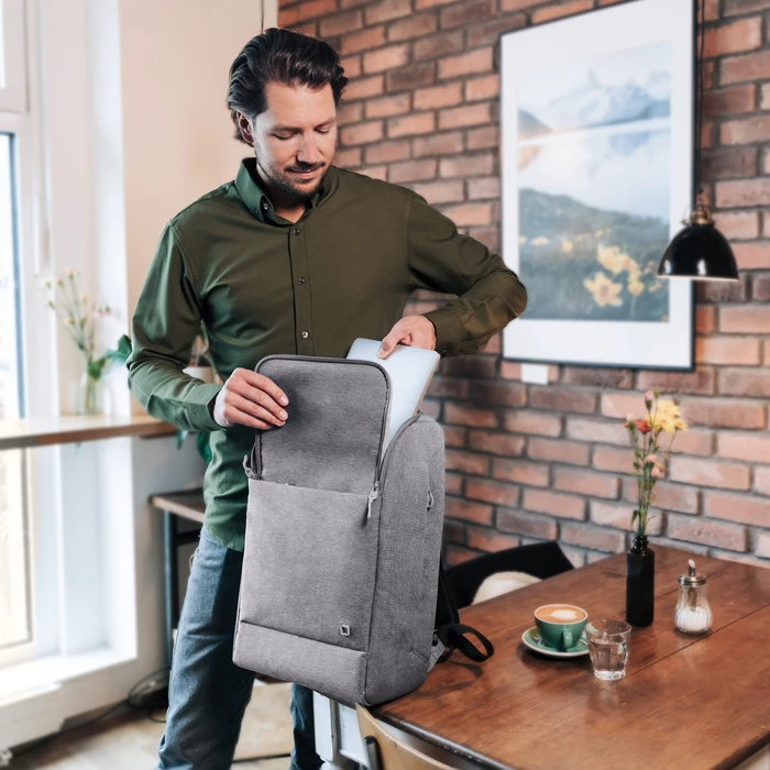 Dicota Laptop Rucksack Eco MOTION 13-15.6", grau