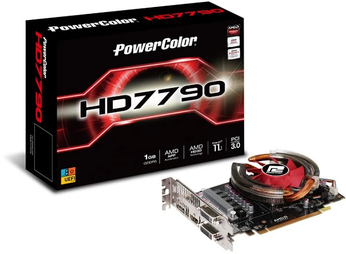 PowerColor Radeon HD 7790 OC, 1GB GDDR5, 2x DVI, HDMI, DP
