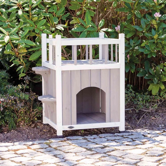 Trixie natura Cat's Home mit Balkon
