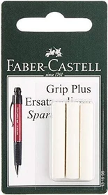 Faber-Castell Ersatzradierer für Grip Plus Druckbleistift, weiß, 3er-Pack