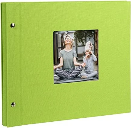 Goldbuch Schraubalbum Bella Vista 30x25 schwarze Seiten grün