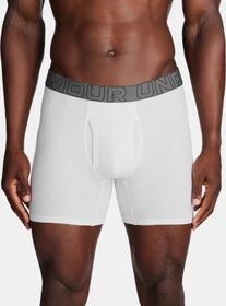 Under Armour Performance Cotton Boxerjock 3er Boxer Briefs white/steel (Herren)