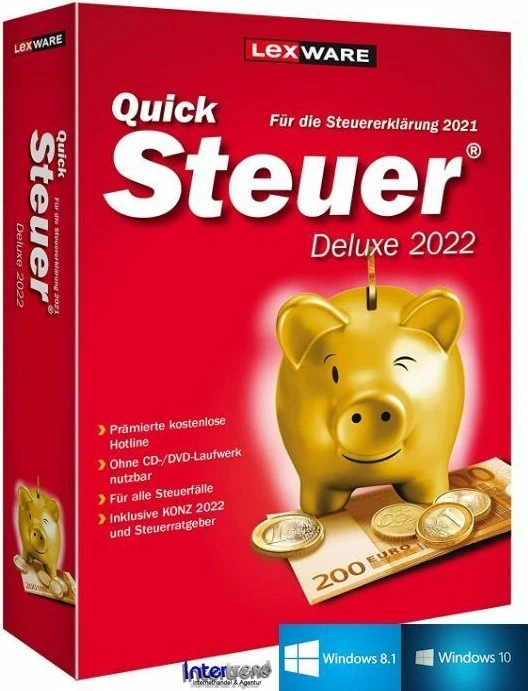 Lexware QuickSteuer Deluxe 2022, ESD (deutsch) (PC)
