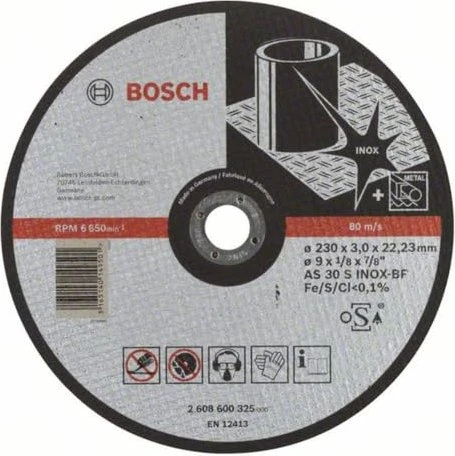 Bosch Professional AS30SBF Expert for Inox Trennscheibe, 230x3x22.23mm, 1 Stück