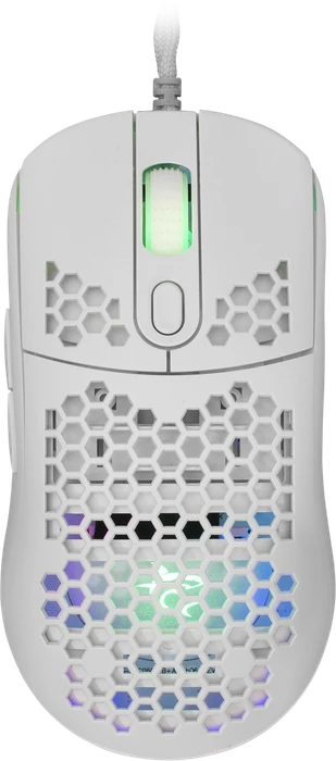 White Shark Galahad White Gaming Mouse, weiß, USB
