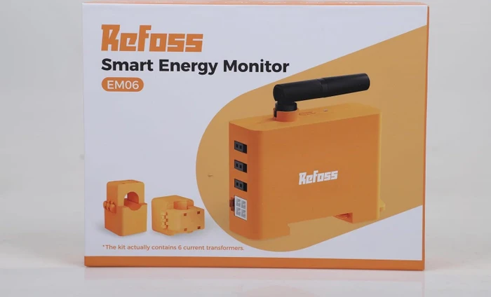 Refoss EM06 Smart Energy Monitor, Standard-Version, 3-Phasen, 6 Kanäle bis zu je 120A, Energie-/Stromzähler