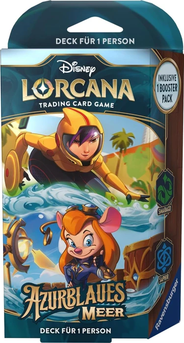 Disney Lorcana - Azurblaues Meer - Starter Deck Smaragd Saphir (DE)