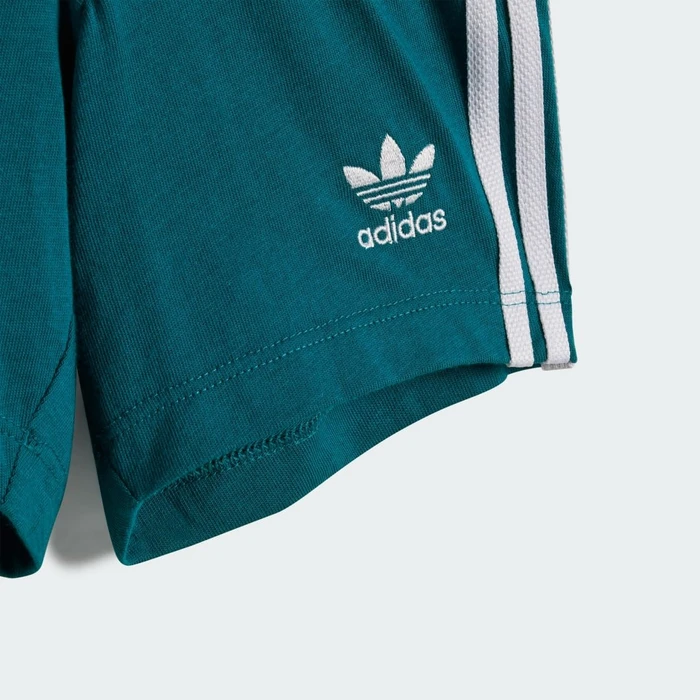 adidas Shorts T-Shirt Set legacy teal/white (Junior)