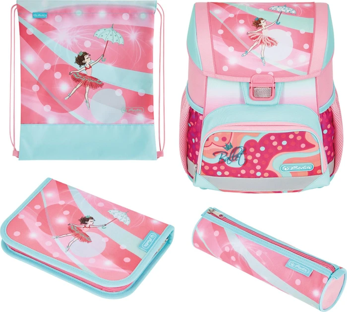 Herlitz Loop Plus Ballet Love Schultaschen-Set, 4-tlg.