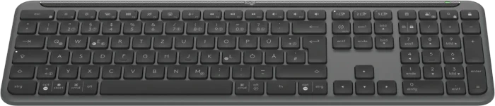 Logitech K950 Signature Slim, Graphite, Logi Bolt, USB/Bluetooth, DE