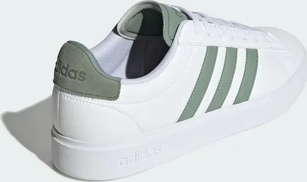 adidas Grand Court 2.0 cloud white/silver grey/olive strata
