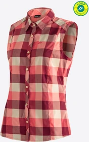 Maier Sports Sana Hemd ärmellos red check (Damen)