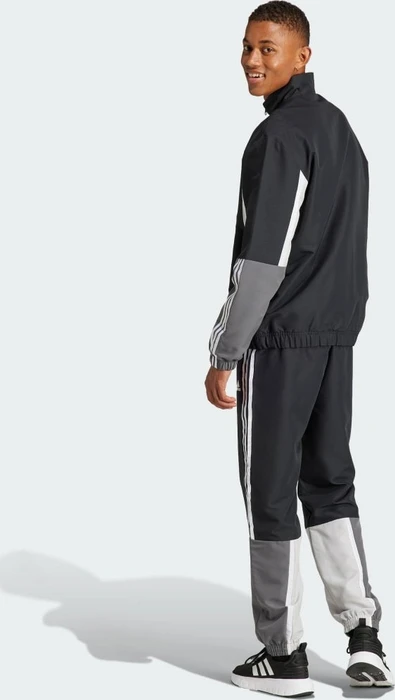 adidas Sportswear Colorblock 3-Streifen Trainingsanzug schwarz (Herren)
