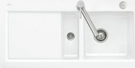 Villeroy & Boch Subway 60 flat flächenbündig Becken rechts mit Ablauffernbedienung weiß alpin