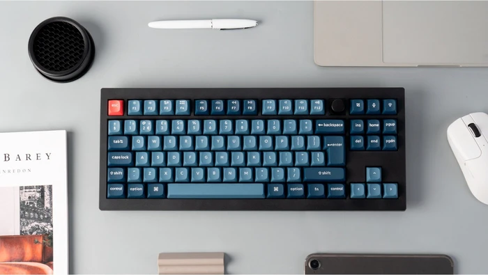 Keychron V3 Max, Carbon Black, 80% TKL, LEDs RGB, hot-swap, Gateron Jupiter BANANA, USB/Bluetooth, DE