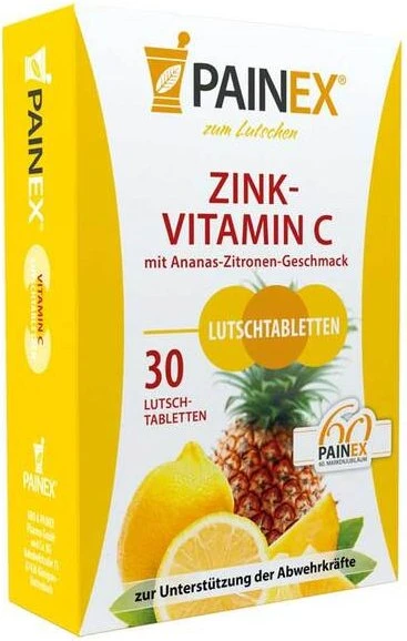 Painex Zink-Vitamin C Lutschtabletten, 30 Stück