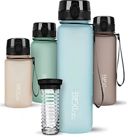 720°DGREE uberBottle softTouch Trinkflasche 1l ice blue