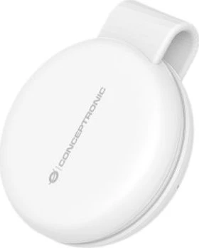 Conceptronic 2-in-1 faltbares magnetisches Qi2 25W kabelloses Ladegerät weiß