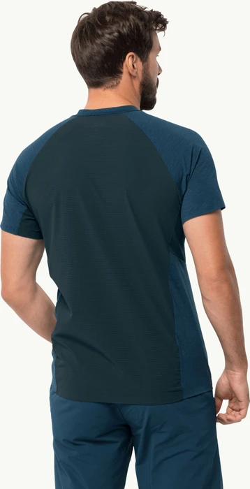 Jack Wolfskin Prelight Pro Zip Funktionsshirt kurzarm dark sea (Herren)
