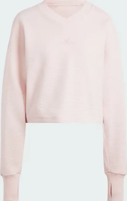 adidas ALL SZN Ribbed V-Neck Sweatshirt (Damen)