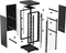 Lanberg 19" Rackschrank 15HE, LCD, freistehend, Flat Pack, V2, Glastür, IP20, RAL 9004, 1000mm tief Vorschaubild