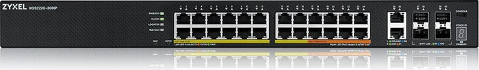 Zyxel XGS2220 Rackmount Gigabit Managed Switch, 26x RJ-45, 4x SFP+, 400W PoE++