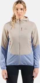 Odlo Ascent Wool Insulated Hybrid Funktionsjacke silver cloud/blue heron (Damen)