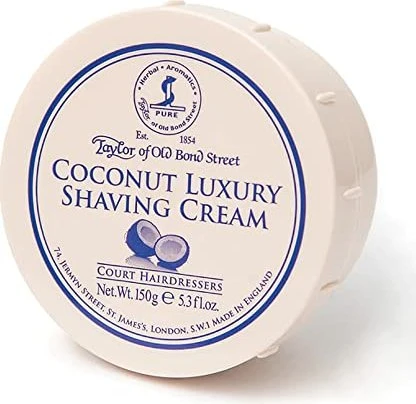Taylor of Old Bond Street Coconut Luxury Rasiercreme, 150g